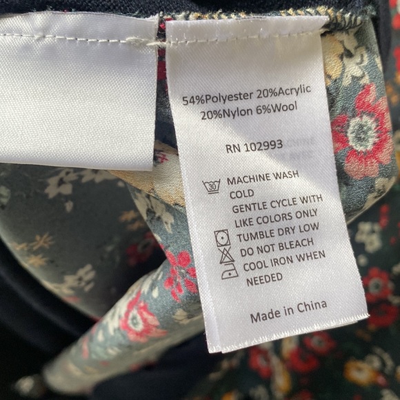 (A54) Derek Lam Collective Rent The Runway Pre-Loved Floral Back Sweater, Size S - Picture 12 of 16